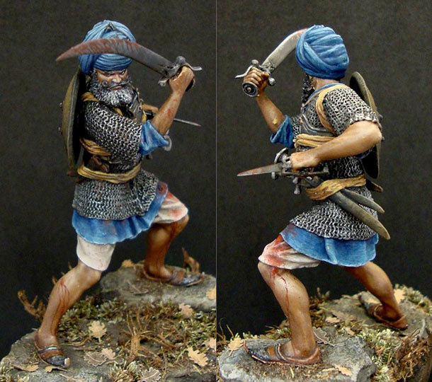 Figures: Akali nihang warrior. Lion of Panchanada Figures: Akali nihang warrior. Lion of Panchanada