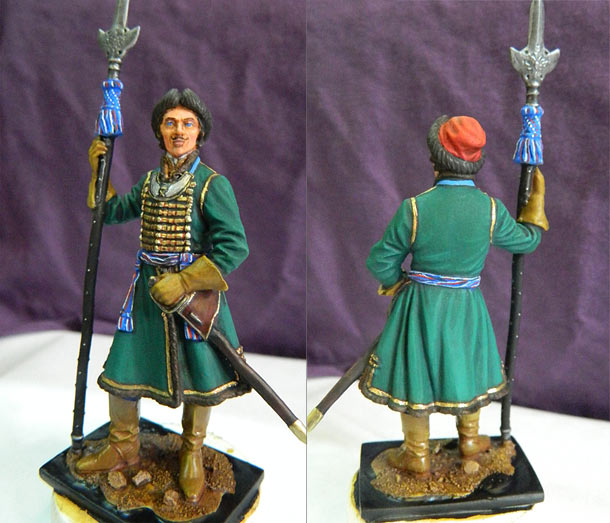 Figures: Senior officer, Preobrazhensky regt., 1698-1702 Figures: Senior officer, Preobrazhensky regt., 1698-1702