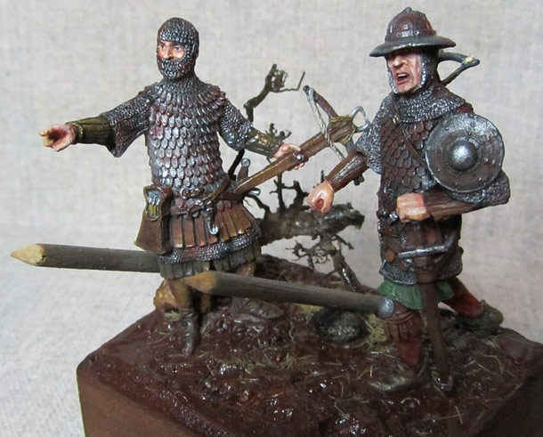 Dioramas and Vignettes: Crossbowmen under the rain Dioramas and Vignettes: Crossbowmen under the rain