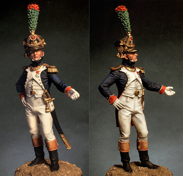 Figures: Officer, fusiliers-chasseurs of Emperor's Guard, 1812 Figures: Officer, fusiliers-chasseurs of Emperor's Guard, 1812