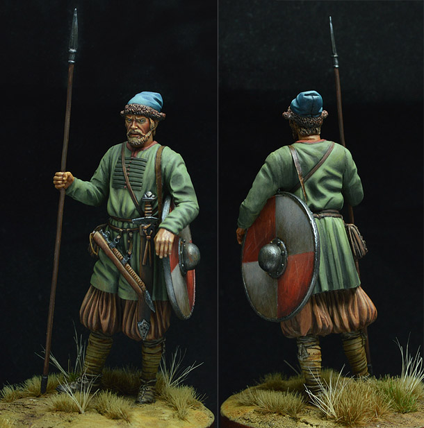 Figures: Russian warrior, 10th century Figures: Russian warrior, 10th century