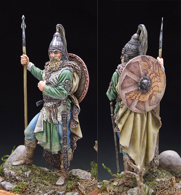 Figures: Slavic warrior, VII century A.D. Figures: Slavic warrior, VII century A.D.