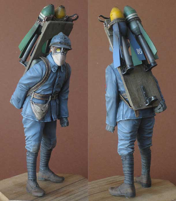 Figures: French 58mm trench mortar crewman Figures: French 58mm trench mortar crewman