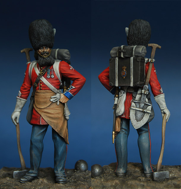 Figures: Pioneer, British Guard grenadiers, 1856-57 Figures: Pioneer, British Guard grenadiers, 1856-57