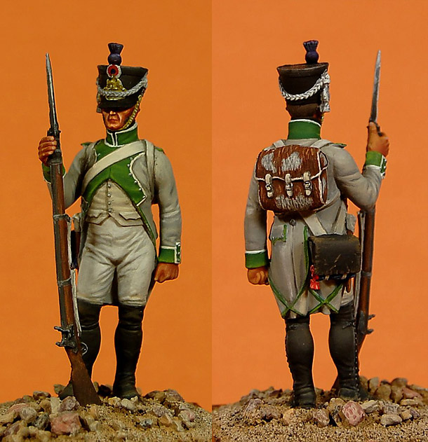 Figures: Fusilier of 3rd line infantry regt. France, 1807 Figures: Fusilier of 3rd line infantry regt. France, 1807