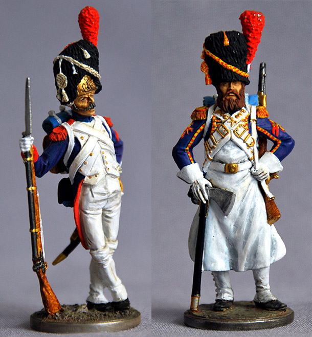 Figures: Foot grenadiers of the Emperor's Guard Figures: Foot grenadiers of the Emperor's Guard
