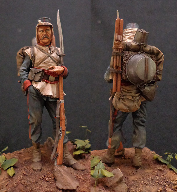 Figures: French infantryman, Franco-Prussian war Figures: French infantryman, Franco-Prussian war
