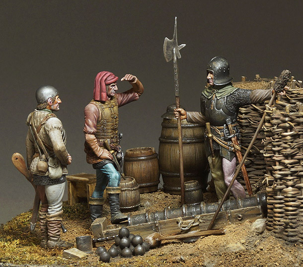 Dioramas and Vignettes: Artillerymen, XV cent. Dioramas and Vignettes: Artillerymen, XV cent.