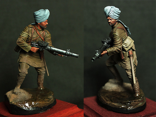 Figures: Indian machine gunner Figures: Indian machine gunner