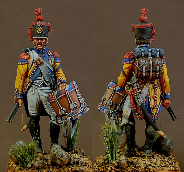 Figures: 67 Regt. d`Inf. de Ligne, Tambour de Grenadiers, 1809 Figures: 67 Regt. d`Inf. de Ligne, Tambour de Grenadiers, 1809