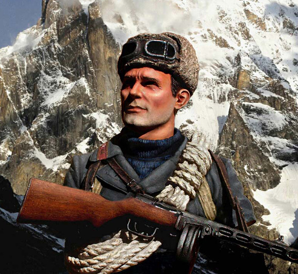 Figures: Soviet mountain trooper. Caucasus, 1942-43 Figures: Soviet mountain trooper. Caucasus, 1942-43
