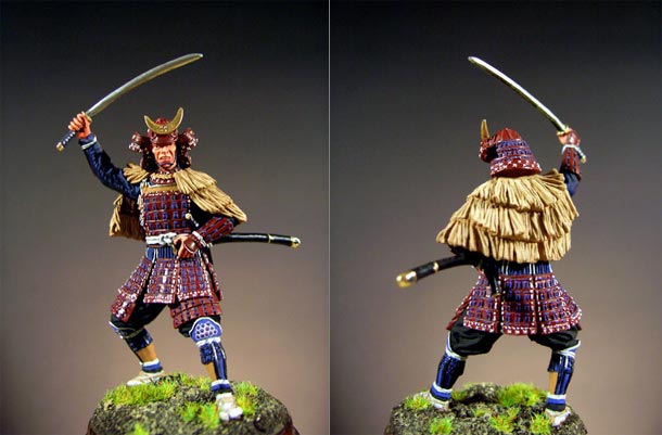 Figures: Samurai in the raincoat, XVI century Figures: Samurai in the raincoat, XVI century