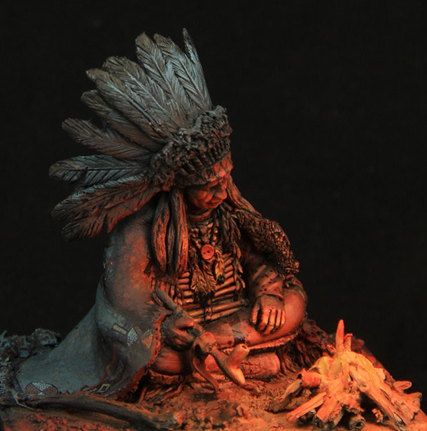Dioramas and Vignettes: By a campfire Dioramas and Vignettes: By a campfire