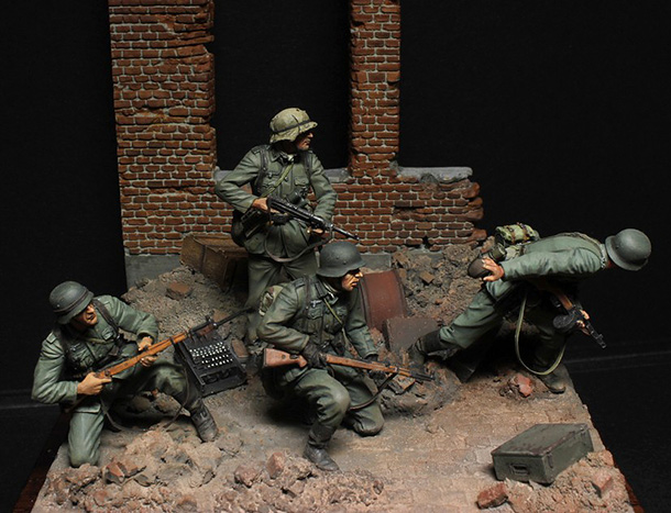 Dioramas and Vignettes: Street fight Dioramas and Vignettes: Street fight