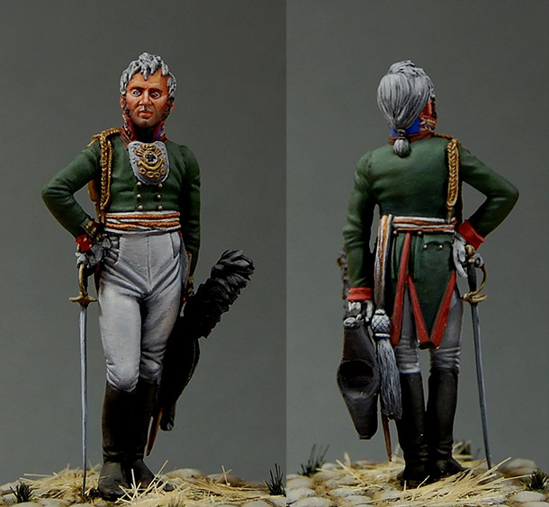 Figures: Senior officer, Leib Guard Semyonovsky regt., 1805 Figures: Senior officer, Leib Guard Semyonovsky regt., 1805