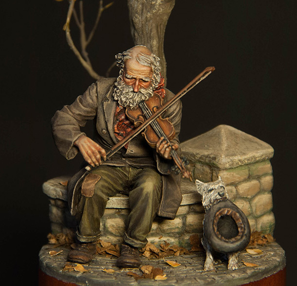 Dioramas and Vignettes: The old fiddler Dioramas and Vignettes: The old fiddler