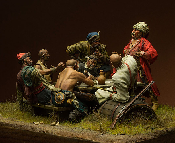 Dioramas and Vignettes: Zaporozhian cossacks Dioramas and Vignettes: Zaporozhian cossacks