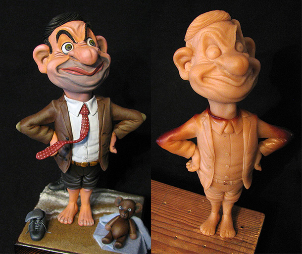 Sculpture: Mr. Bean at rest Sculpture: Mr. Bean at rest