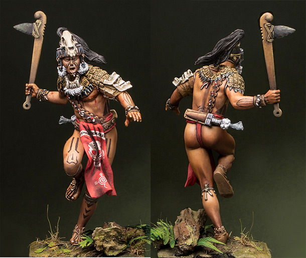 Figures: Maya warrior Figures: Maya warrior