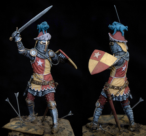 Figures: John de Vere, Battle of Crecy. Figures: John de Vere, Battle of Crecy.