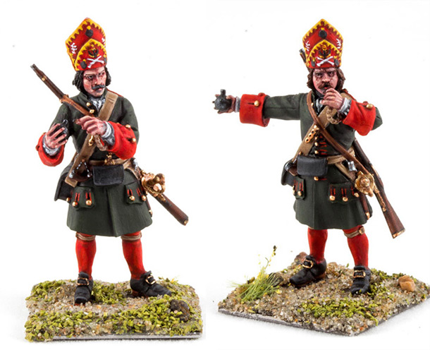 Figures: Grenadiers, infantry regiments of Peter the Great Figures: Grenadiers, infantry regiments of Peter the Great