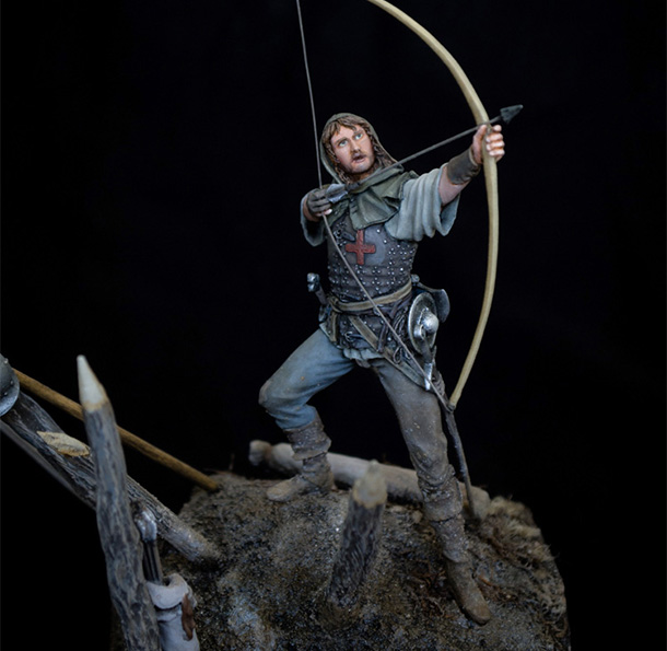 Figures: English archer. Battle of Agincourt, 1415 Figures: English archer. Battle of Agincourt, 1415