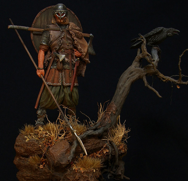 Figures: Viking with raven Figures: Viking with raven