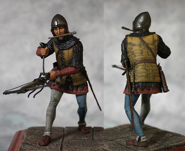 Figures: European crossbowman, XV cent. Figures: European crossbowman, XV cent.