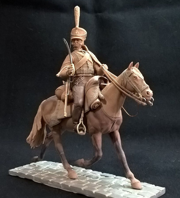 Sculpture: Hussars private, Russia, 1812 Sculpture: Hussars private, Russia, 1812