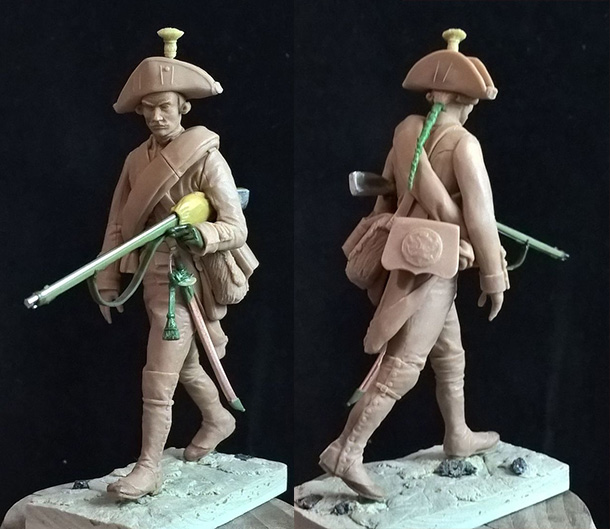 Sculpture: Musketeers private, Russia, 1799 Sculpture: Musketeers private, Russia, 1799