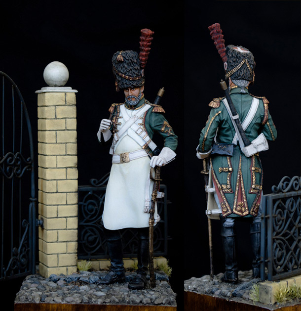 Figures: Guard dragoons pioneer, France, 1812 Figures: Guard dragoons pioneer, France, 1812