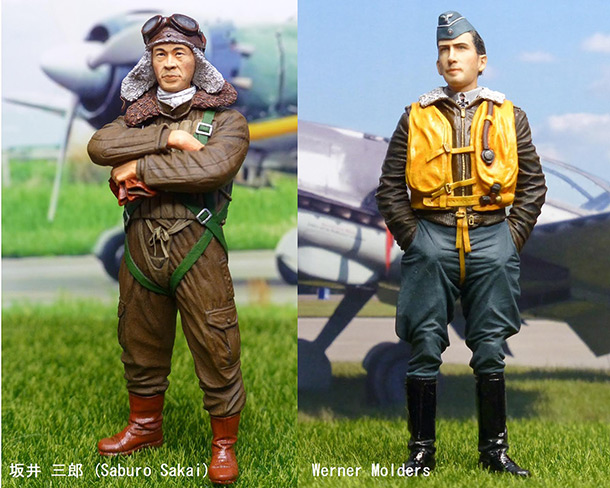 Figures: Saburo Sakai and Werner Mölders Figures: Saburo Sakai and Werner Mölders