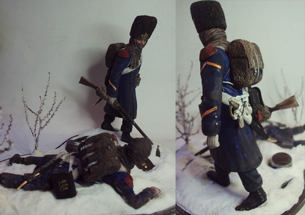 Dioramas and Vignettes: Retreat of Napoleon's army Dioramas and Vignettes: Retreat of Napoleon's army
