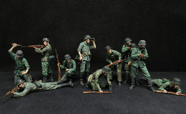 Figures: German Infantry in action Figures: German Infantry in action