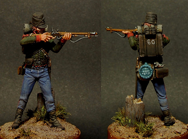 Figures: Sergeant, 60th Royal Fusiliers, 1814. Figures: Sergeant, 60th Royal Fusiliers, 1814.