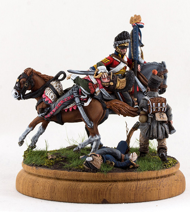 Figures: Capture of 45th line regt. standard at Waterloo Figures: Capture of 45th line regt. standard at Waterloo