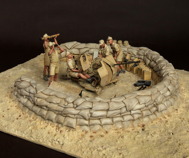 Dioramas and Vignettes: DAK AA artillery Dioramas and Vignettes: DAK AA artillery