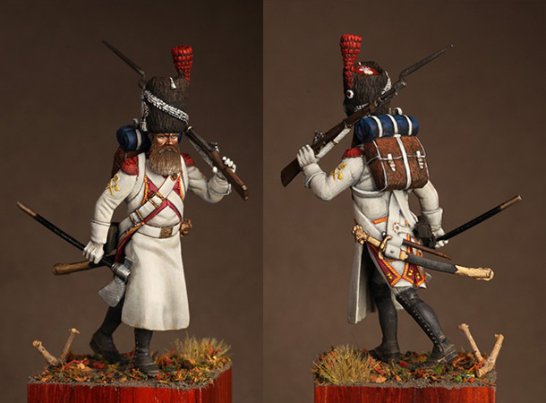 Figures: Pioneer, Dutch grenadiers. France 1812 Figures: Pioneer, Dutch grenadiers. France 1812