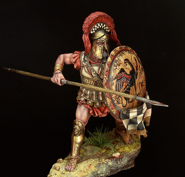 Figures: Greek hoplite, 5th B.C.