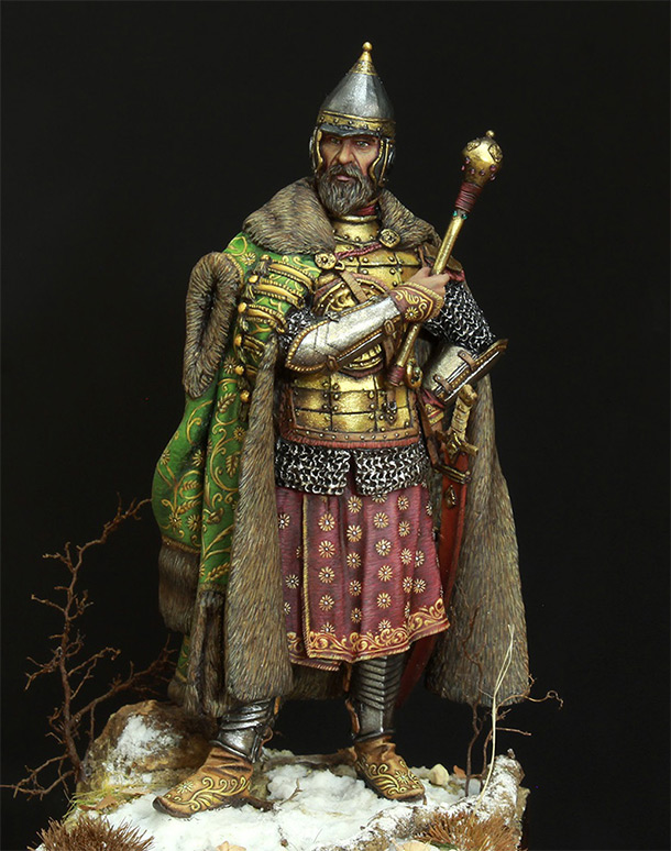 Figures: Moscow boyar warlord, 17th cent.