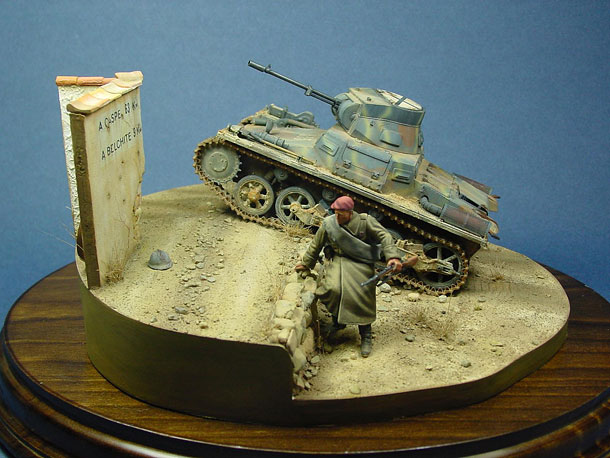 Dioramas and Vignettes: Pz.IA with Breda gun, Spain 1938 Dioramas and Vignettes: Pz.IA with Breda gun, Spain 1938
