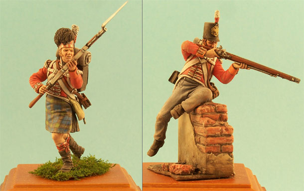 Figures: English ans Scottish infantrymen, 1812 Figures: English ans Scottish infantrymen, 1812