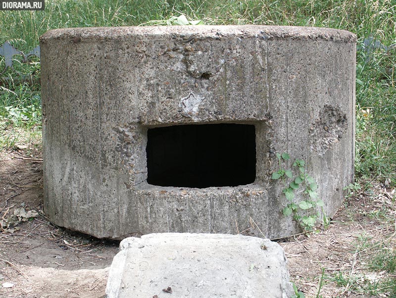 Typical concrete machine gun pillbox, RostovonDon, Russia Image