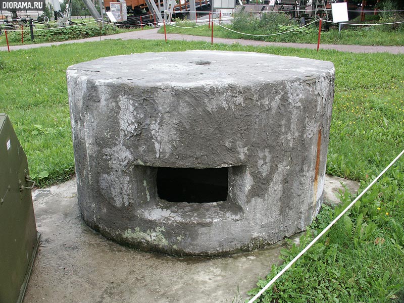 Typical concrete machine gun pillbox, Central Museum of Great Patriotic