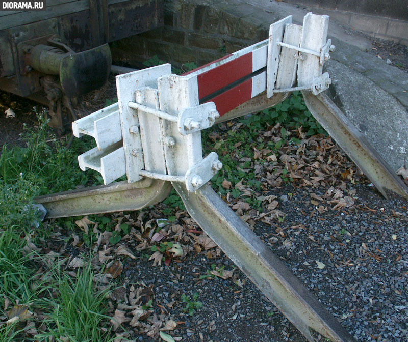 Dead-end siding, Burgbrohl, West Germany (Library Diorama.Ru)