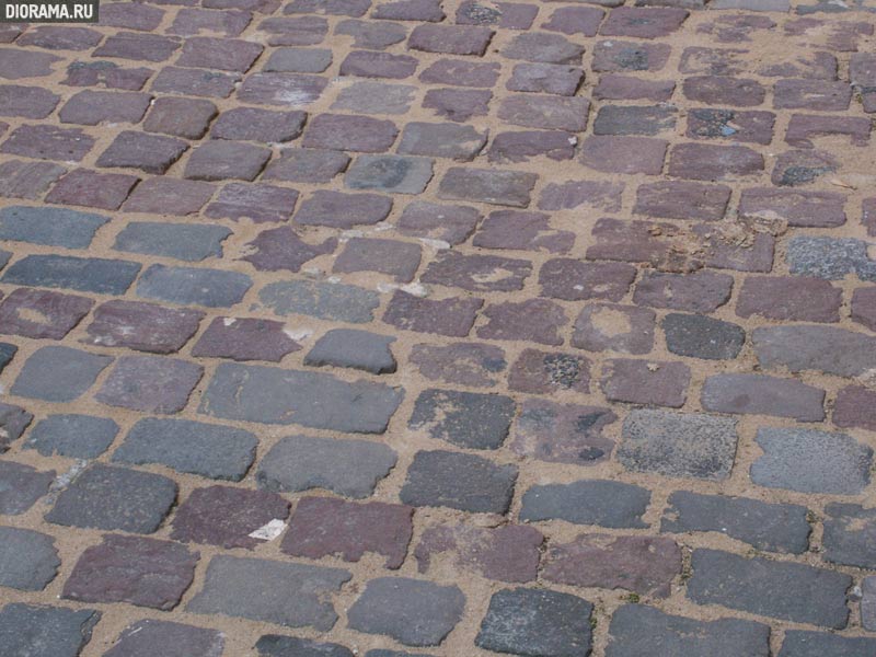Pavement, Sarreguemines, Lorraine, France (Library Diorama.Ru)