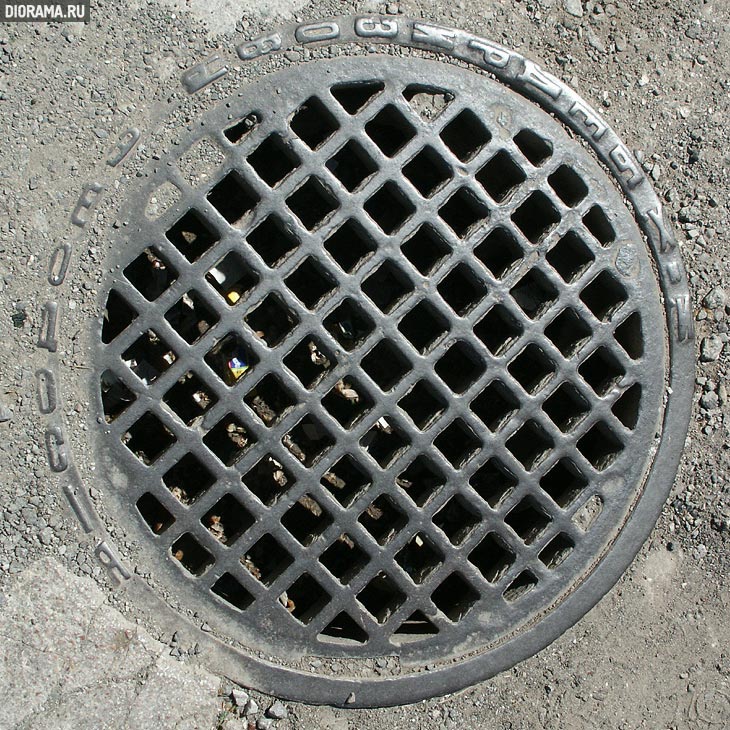 Sewer grate, late XIXearly XX century, Alushta, Crimea Image Library Diorama.ru